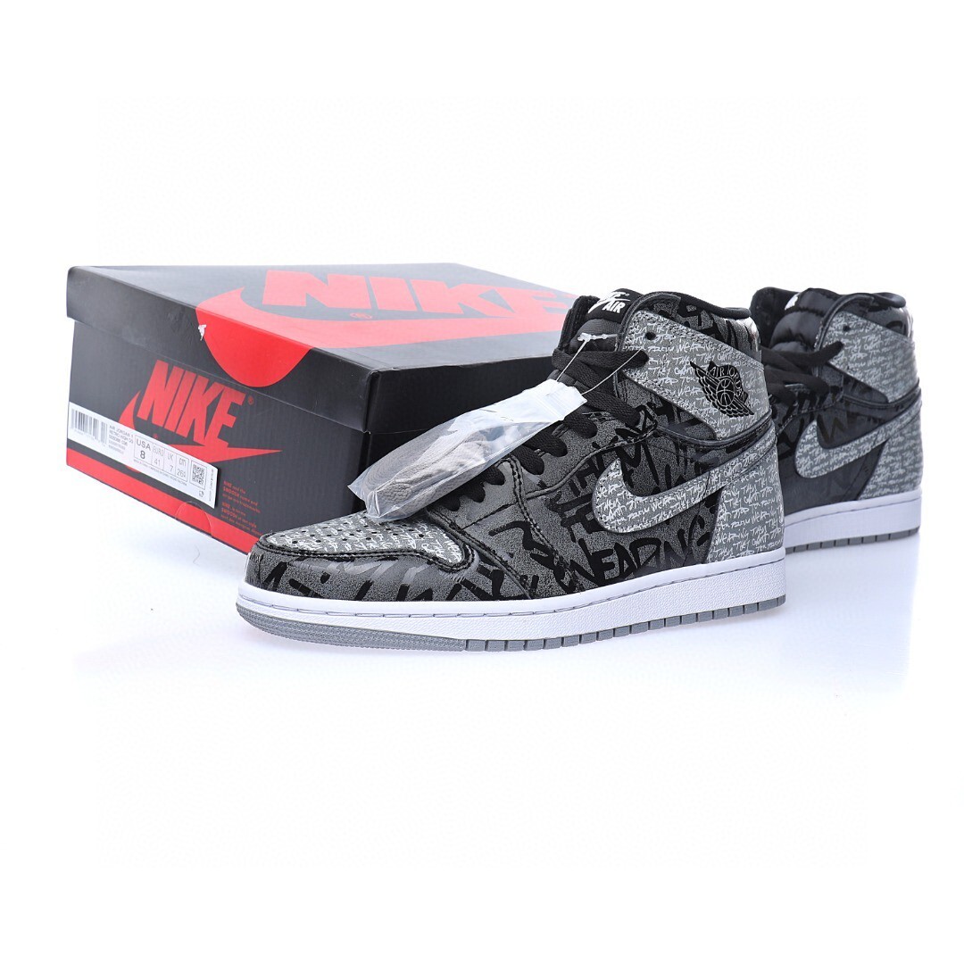 Alternative view of Air Jordan 1 High Sneaker 555088-036