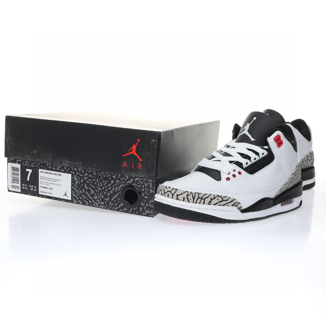Alternative view of Air Jordan 3 Sneaker 136064-123