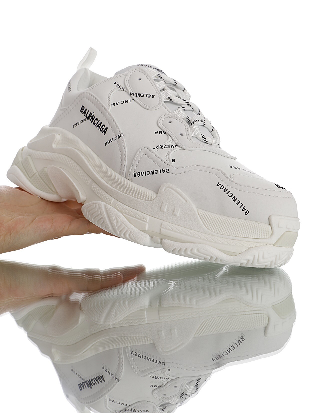 Balenciaga Triple S Sneaker 5536737 W2FA1 9010 - Image 4