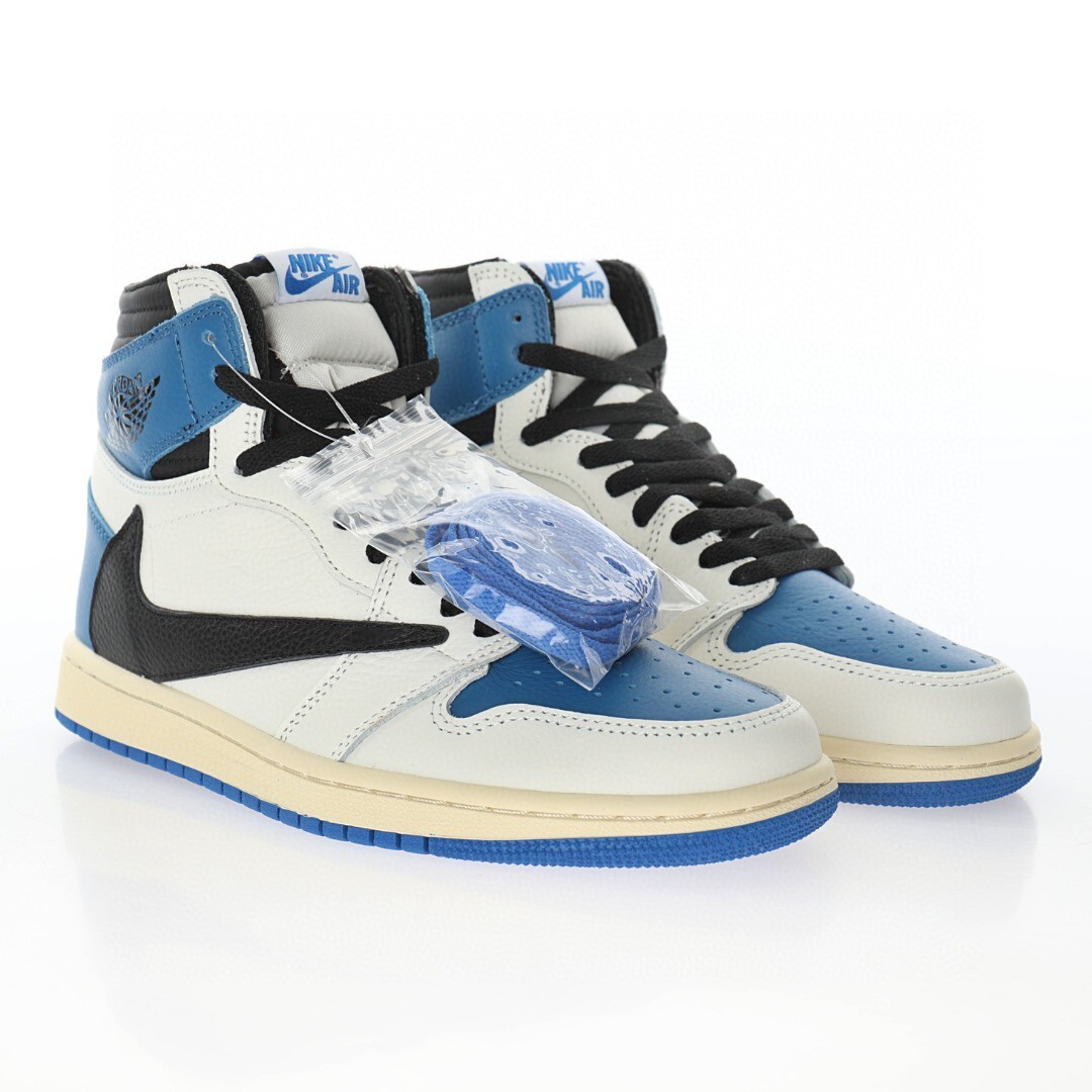 Fragment Design x Travis Scott x Air Jordan 1 High Sneaker DH3227-105 - Image 5