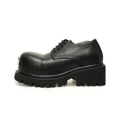 BALENCIAGA Men s Leather boots Stomper Black BB LOGO 701393 WBD40 1000 Sneakers