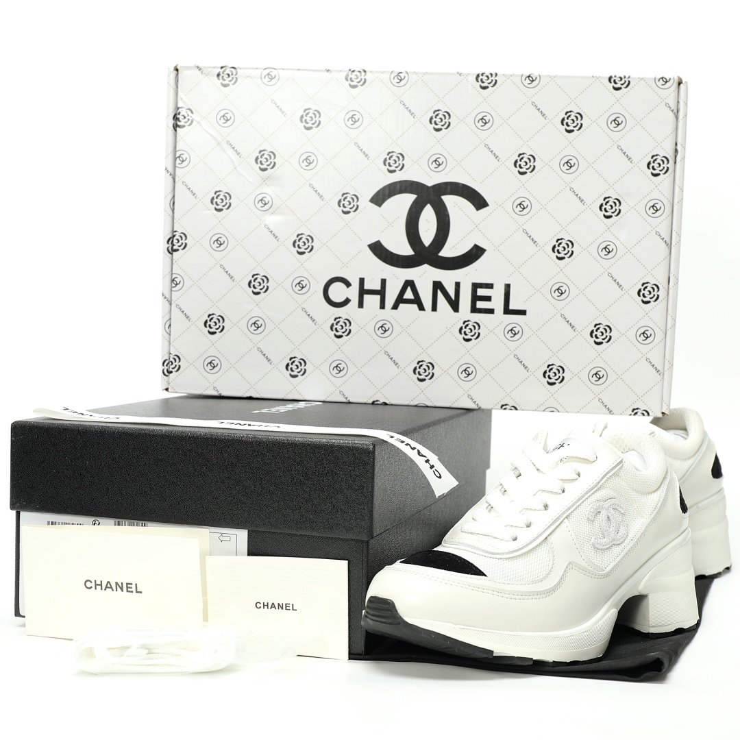 Chanel 25K Calfskin Sneakers C G46871B22451U4597 - Image 9
