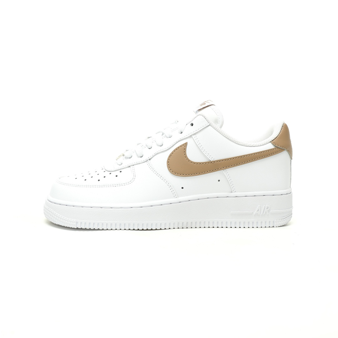 Nike Air Force 1 07 Low White Tan Sneakers FJ4146-120