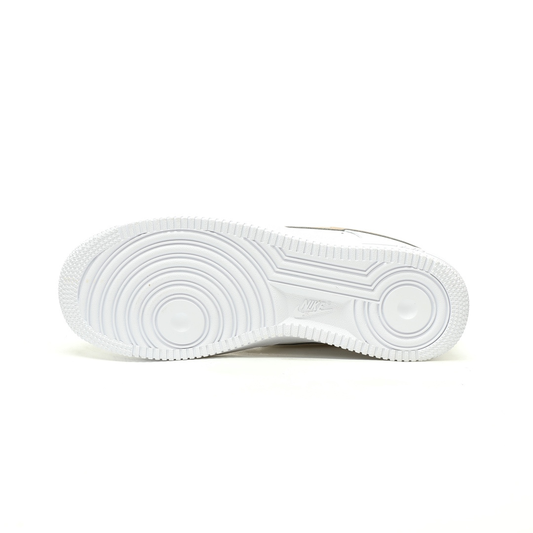 Nike Air Force 1 07 Low White Tan Sneakers FJ4146-120 - Image 4