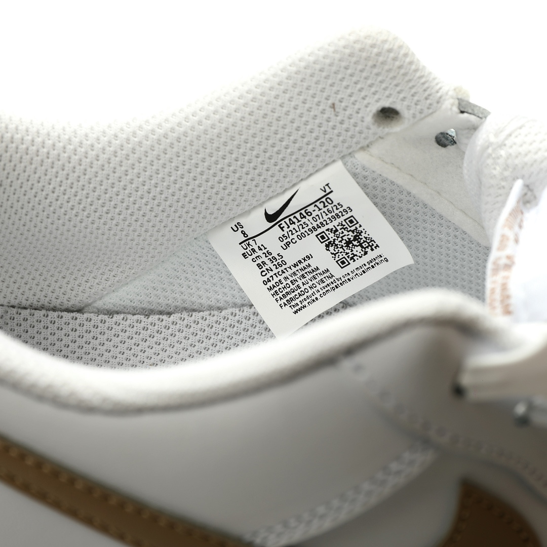 Nike Air Force 1 07 Low White Tan Sneakers FJ4146-120 - Image 7