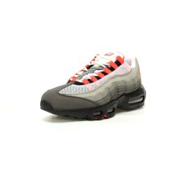 Alternative view of Nike Air Max 95 Essential Grey Solar Red Sneakers AT2865-100