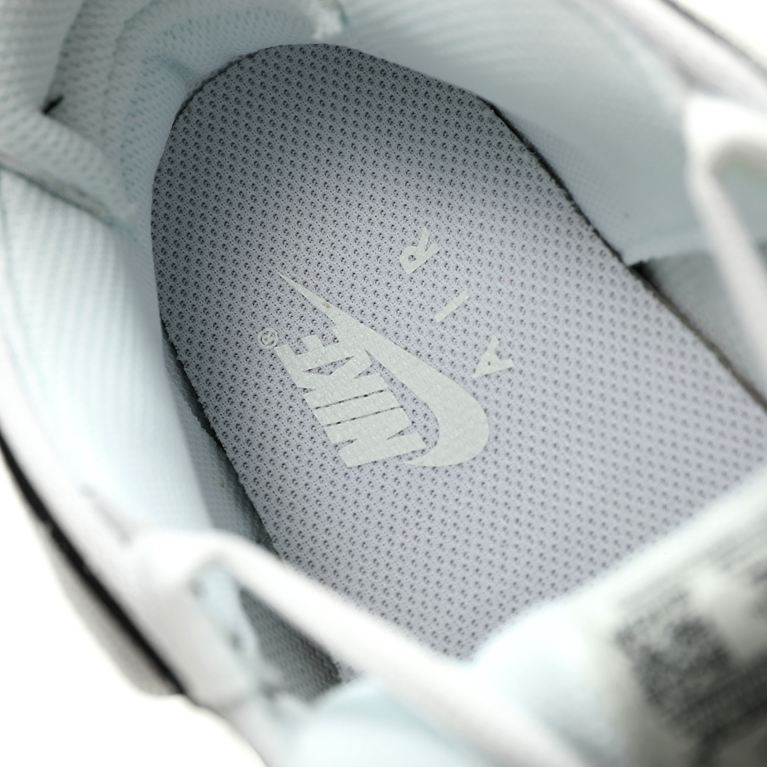 Nike Air More Uptempo Low White Black Sneakers FZ3055-100 - Image 8