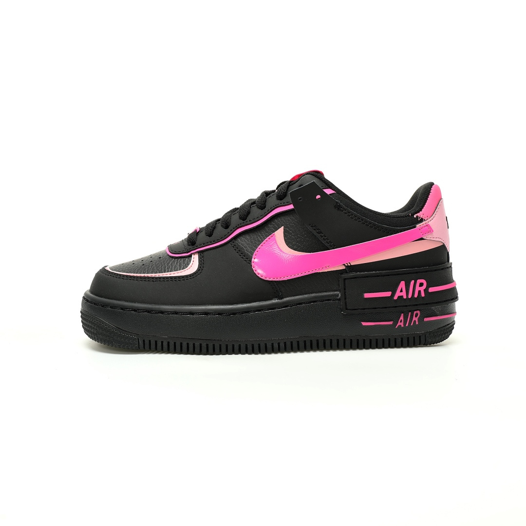 Nike WMNS Air Force 1 Shadow Black Storm Pink Sneakers CI0919-006