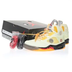Alternative view of Off-White x Air Jordan 5 Sneaker DH8565-100